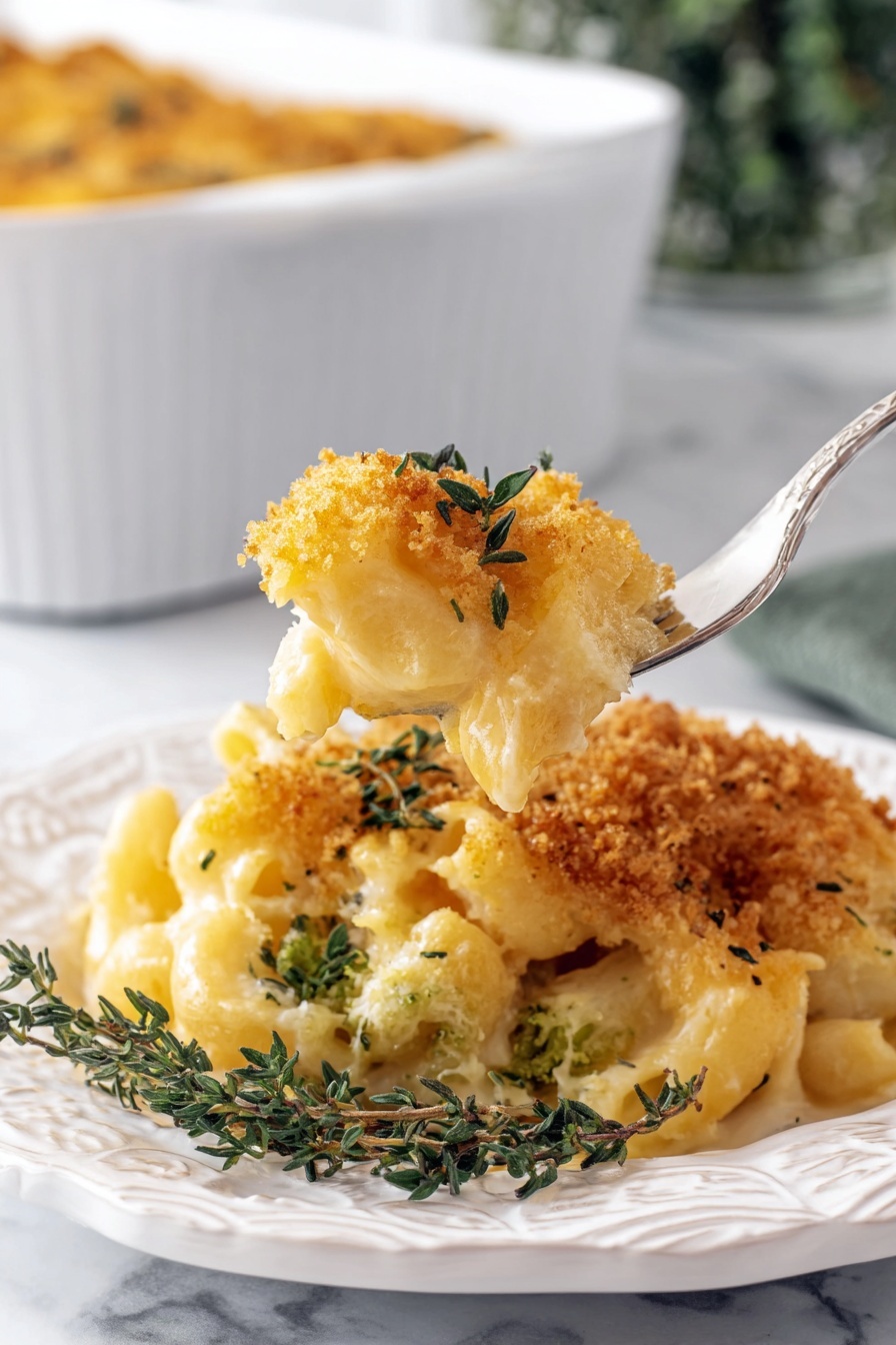 Broccoli Cauliflower Casserole - Serving Suggestion