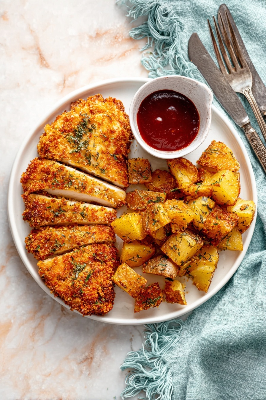 Parmesan Chicken - Serving Suggestion