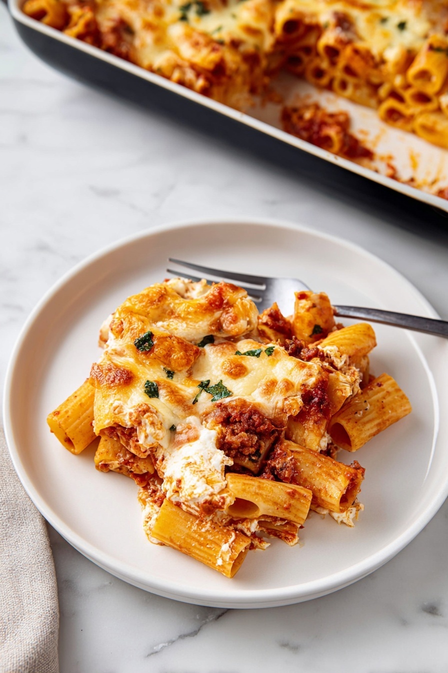 Italian sausage lasagna - Serving Suggestion