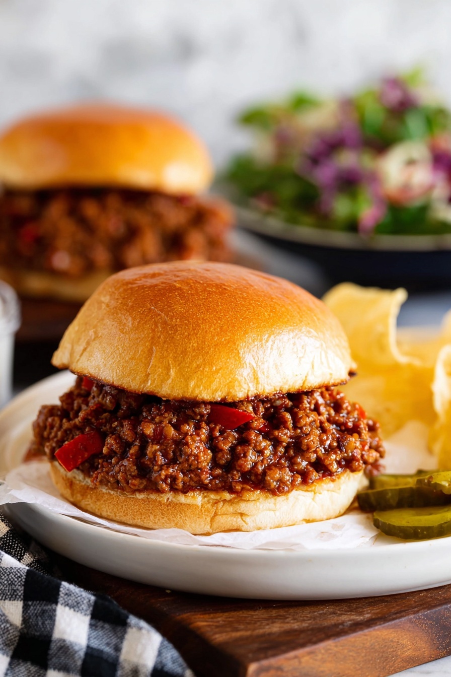 Sloppy Joes - Serving Suggestion