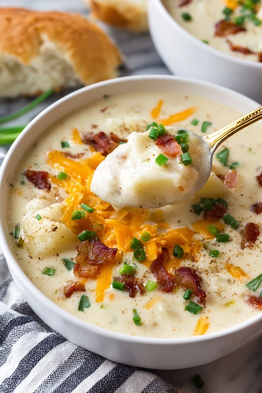 potato soup - Serving Suggestion