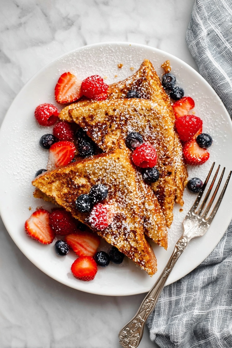 cornflake-coated French toast - Serving Suggestion