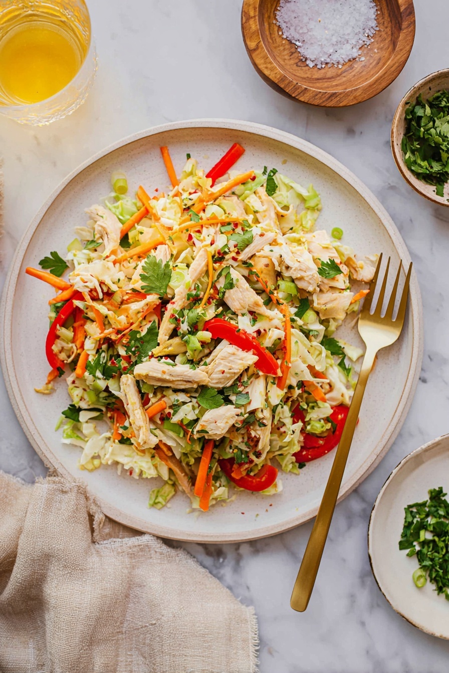 Thai chicken salad - Serving Suggestion