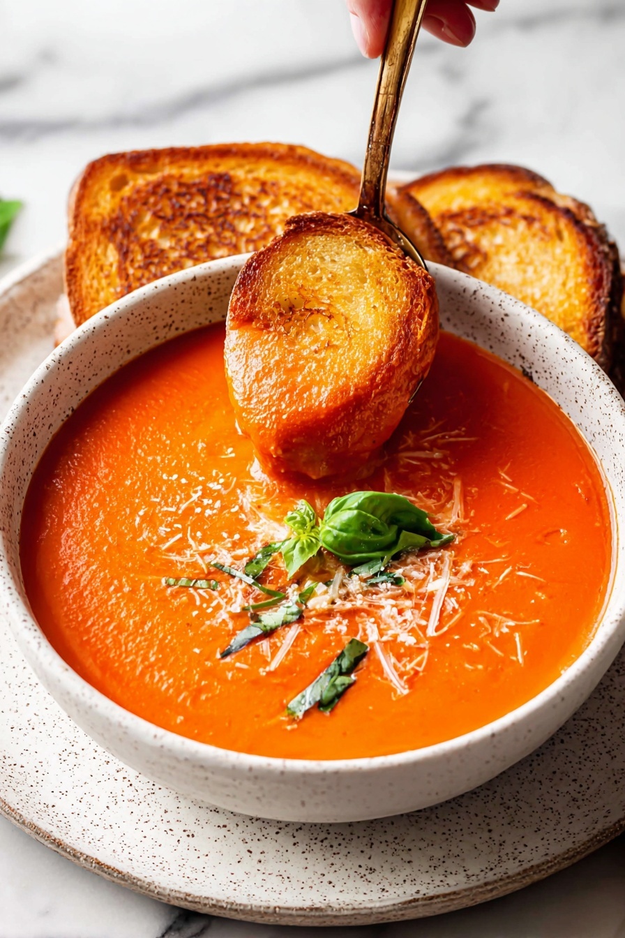 Tomato Soup - Serving Suggestion