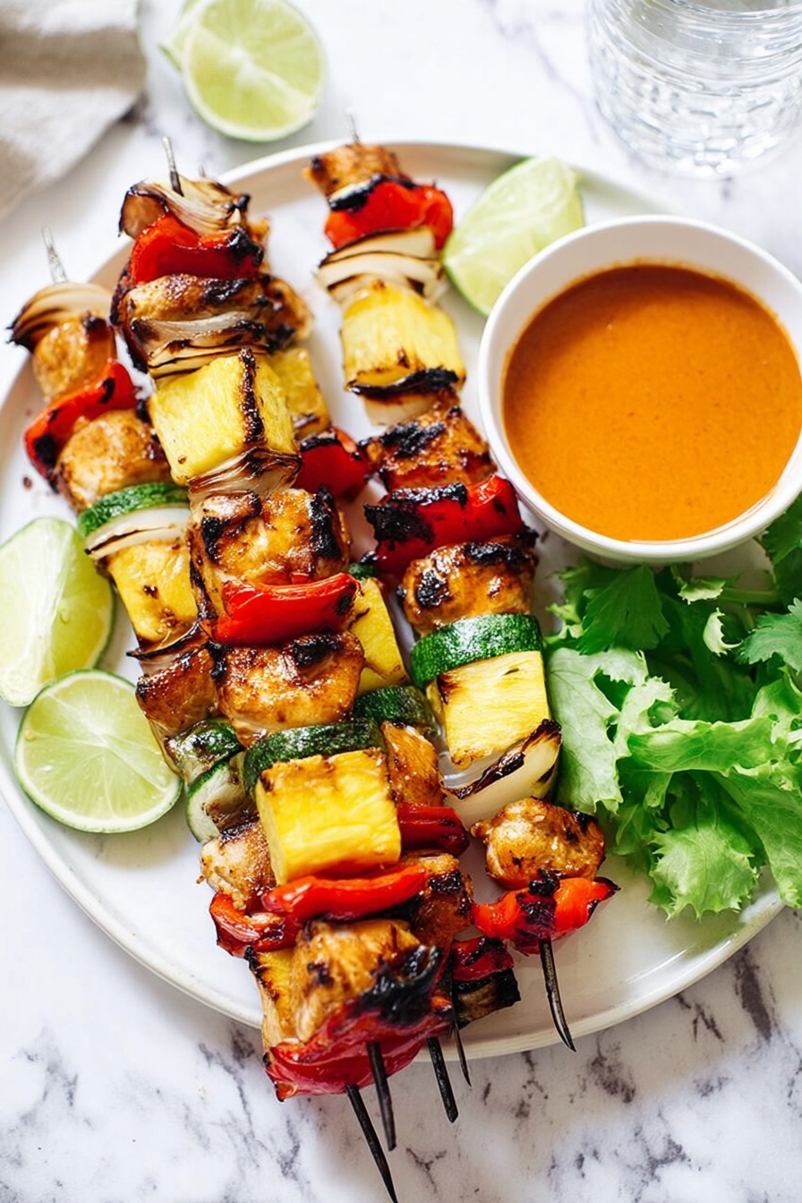 grilled chicken skewers - Serving Suggestion