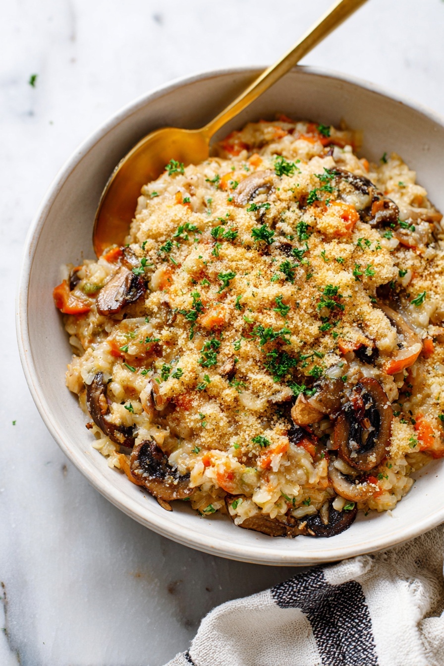 Creamy Chicken Wild Rice - Serving Suggestion