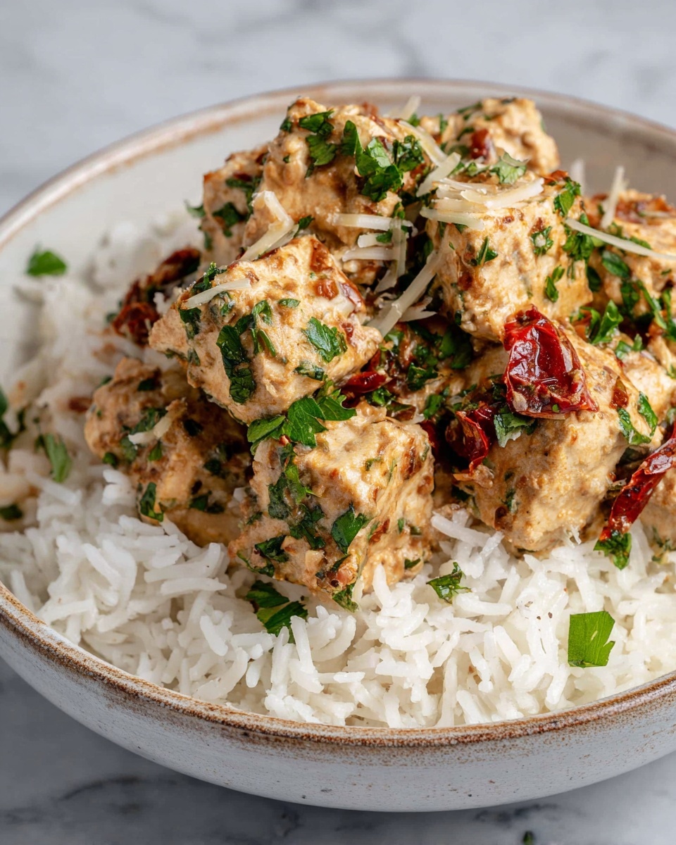 Creamy Sun-Dried Tomato Cashew Tofu - Serving Suggestion