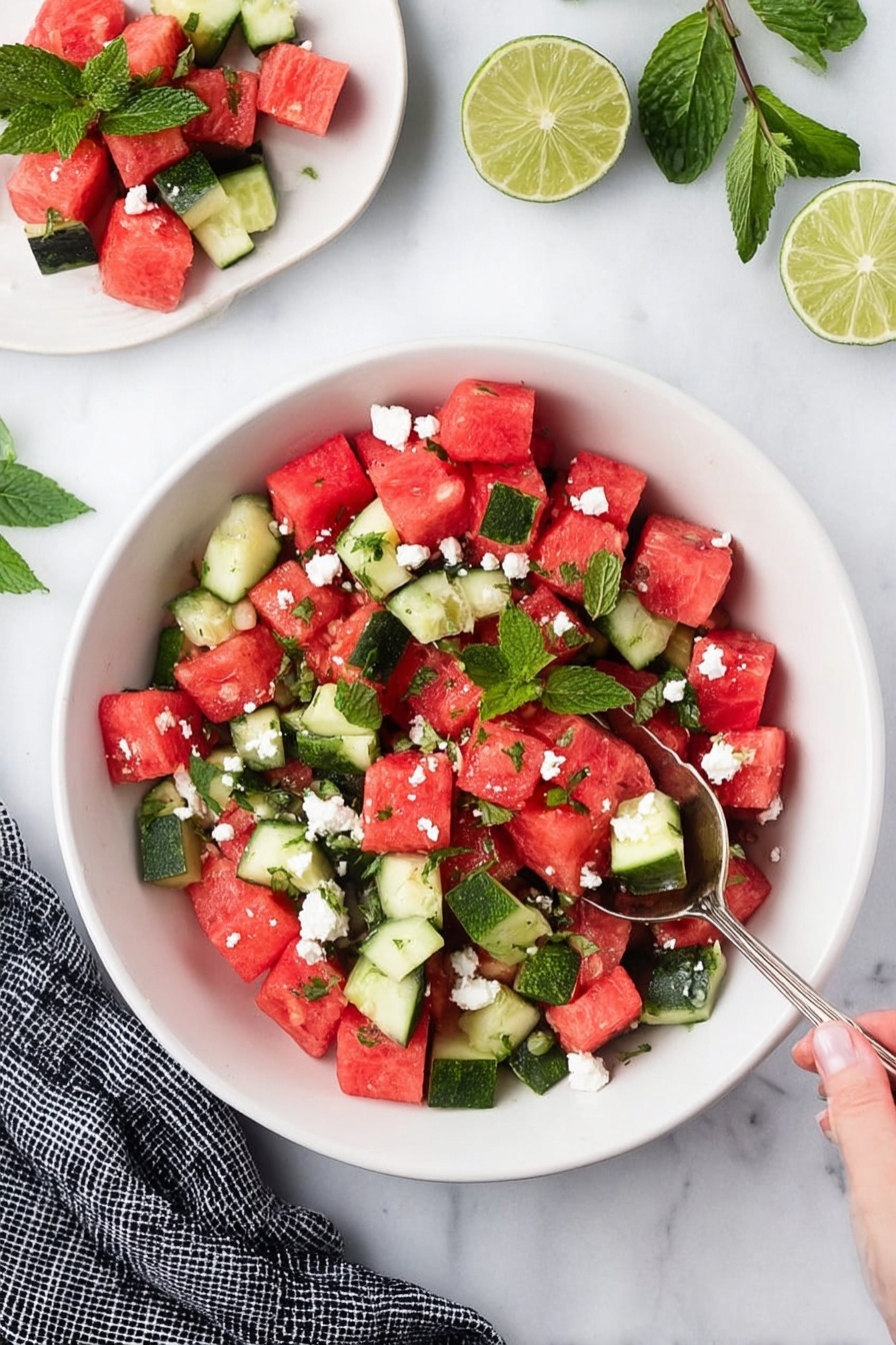 watermelon salad - Serving Suggestion