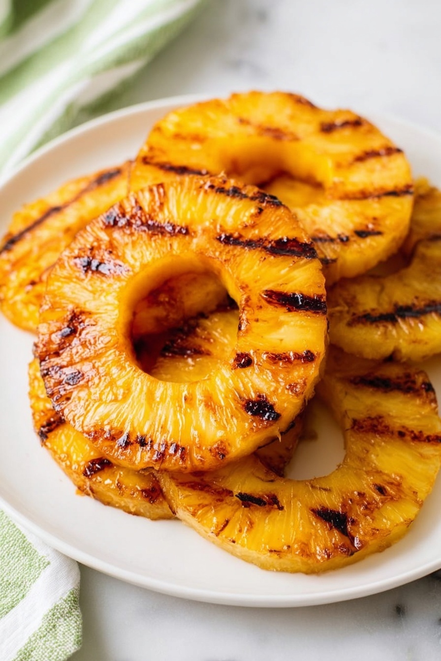 Grilled Pineapple - Serving Suggestion