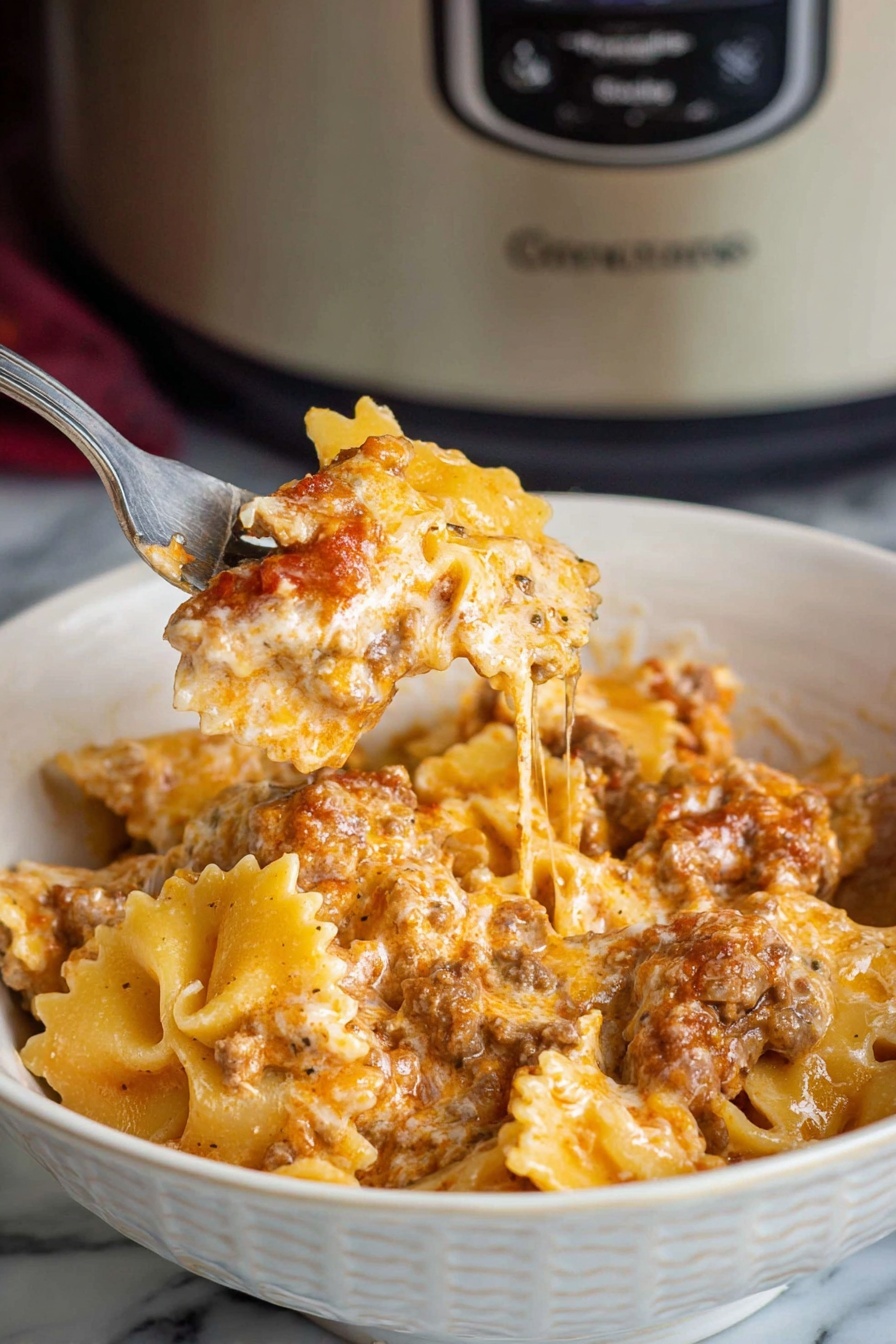 Slow Cooker Million Dollar Pasta - Serving Suggestion