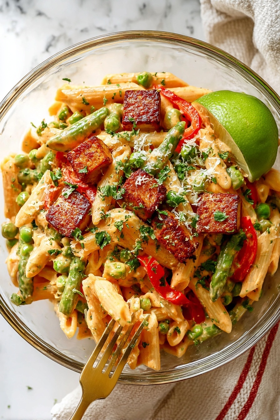 Spicy Chipotle Chicken Pasta - Serving Suggestion