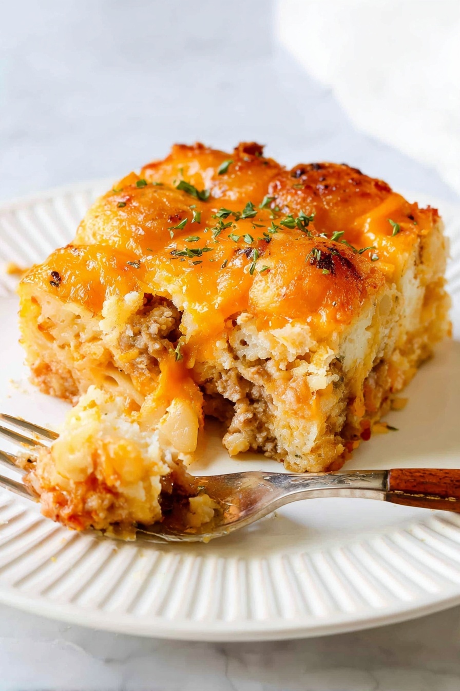 cheddar tater tot casserole - Serving Suggestion