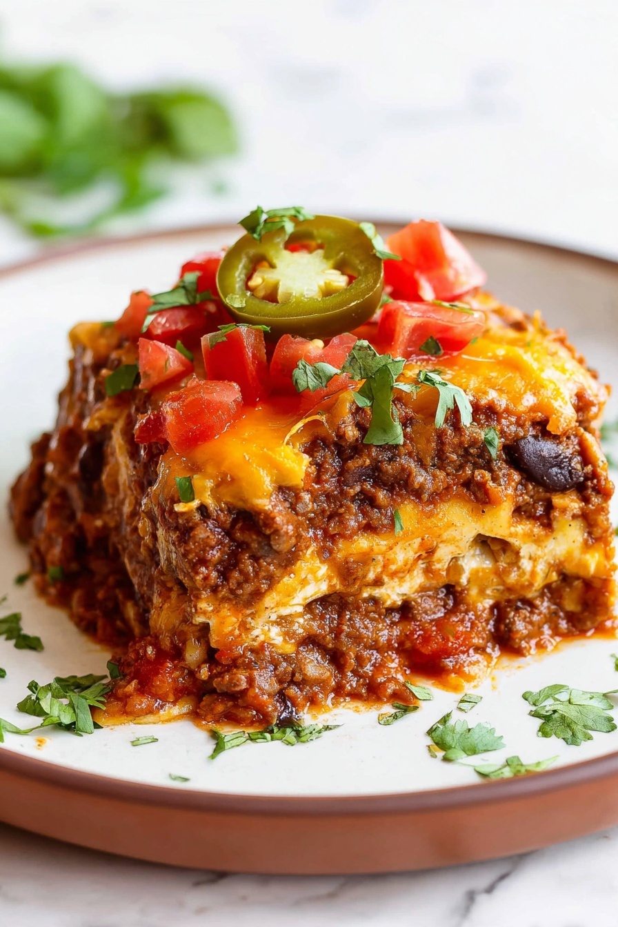 ground beef enchilada casserole - Serving Suggestion