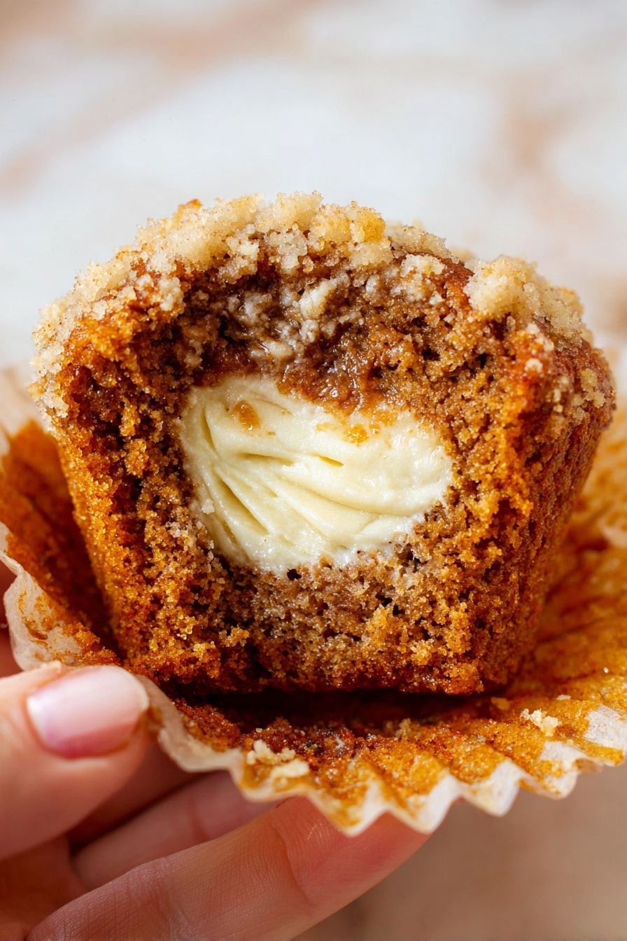 Pumpkin Cheesecake Muffins - Serving Suggestion