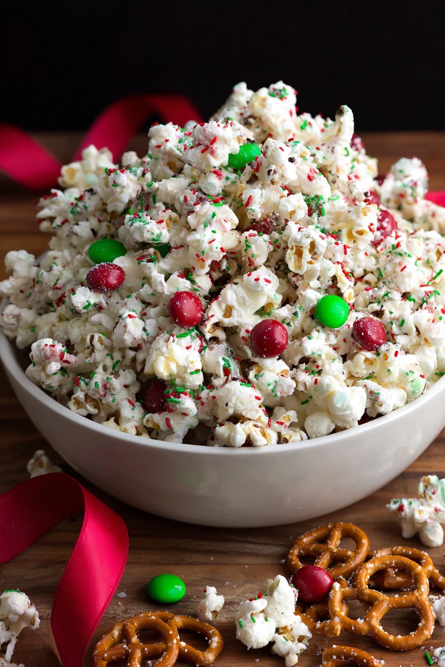 white chocolate popcorn - Serving Suggestion