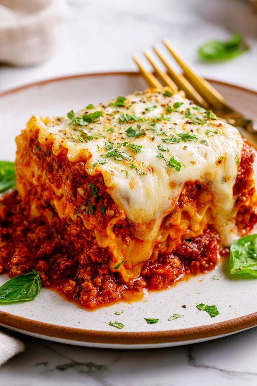 Cheesy Meat Lasagna Roll-Ups - Serving Suggestion