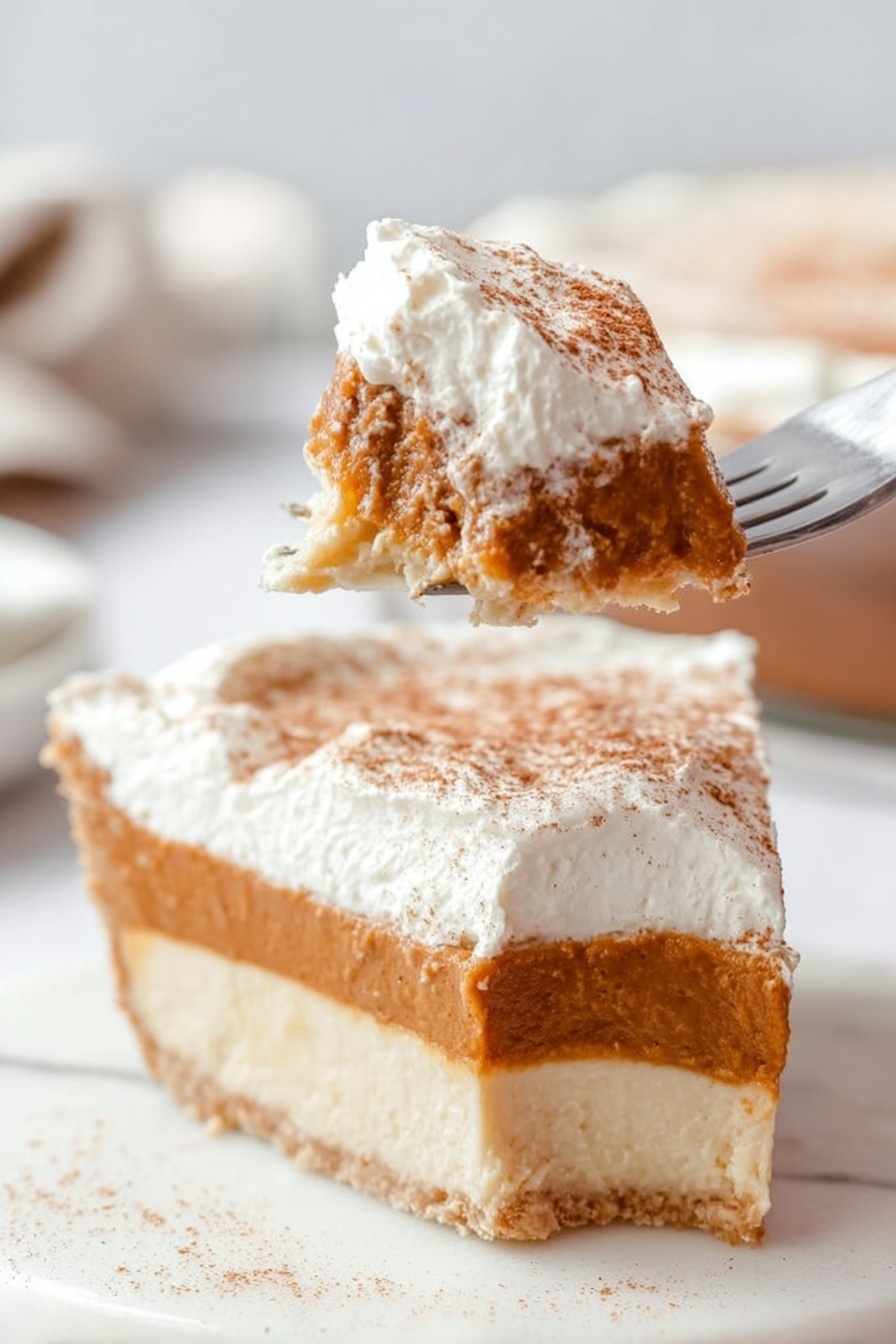 No Bake Pumpkin Pie - Serving Suggestion