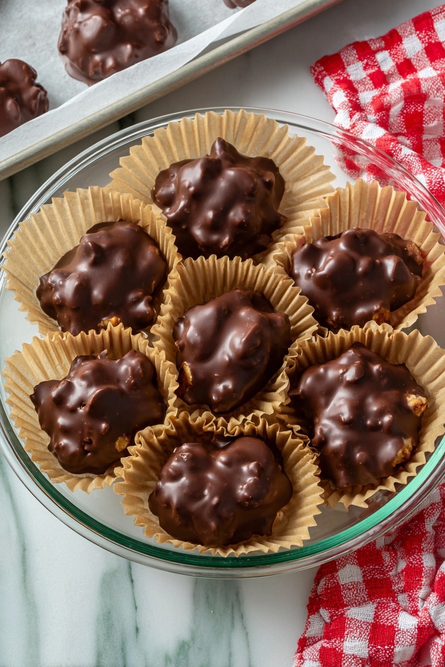 chocolate cornflake treats - Serving Suggestion