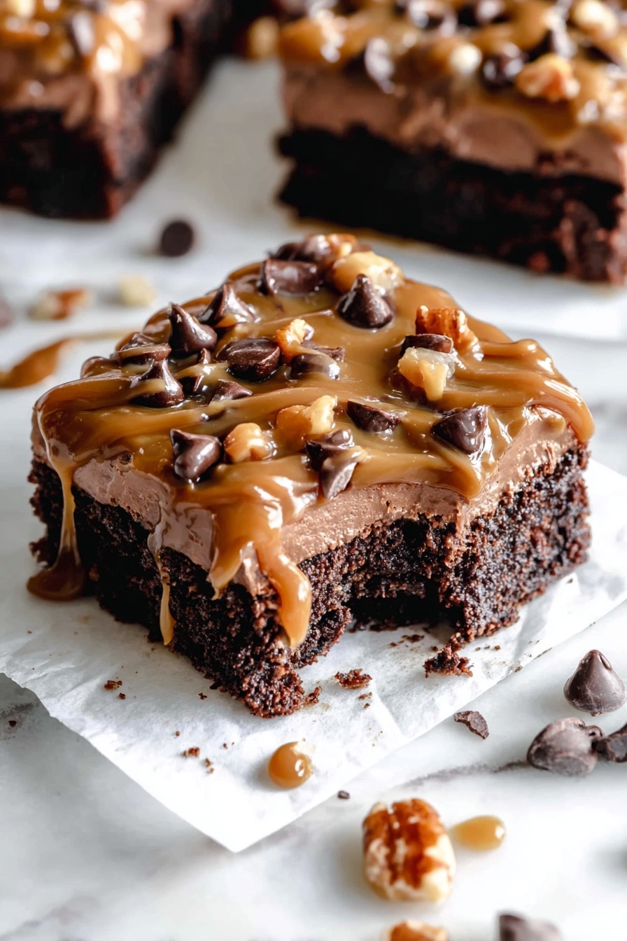 Poke Turtle Brownies - Serving Suggestion