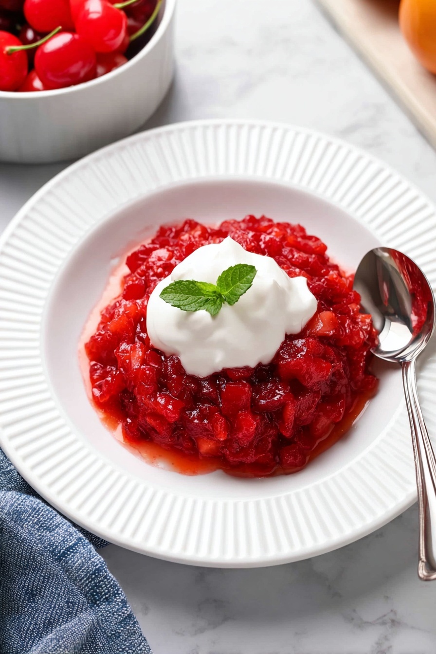 cranberry jello salad - Serving Suggestion