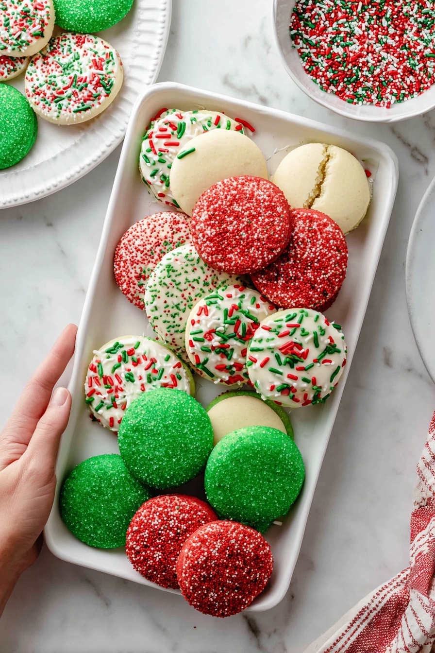 Holiday Sprinkle Cookies - Serving Suggestion