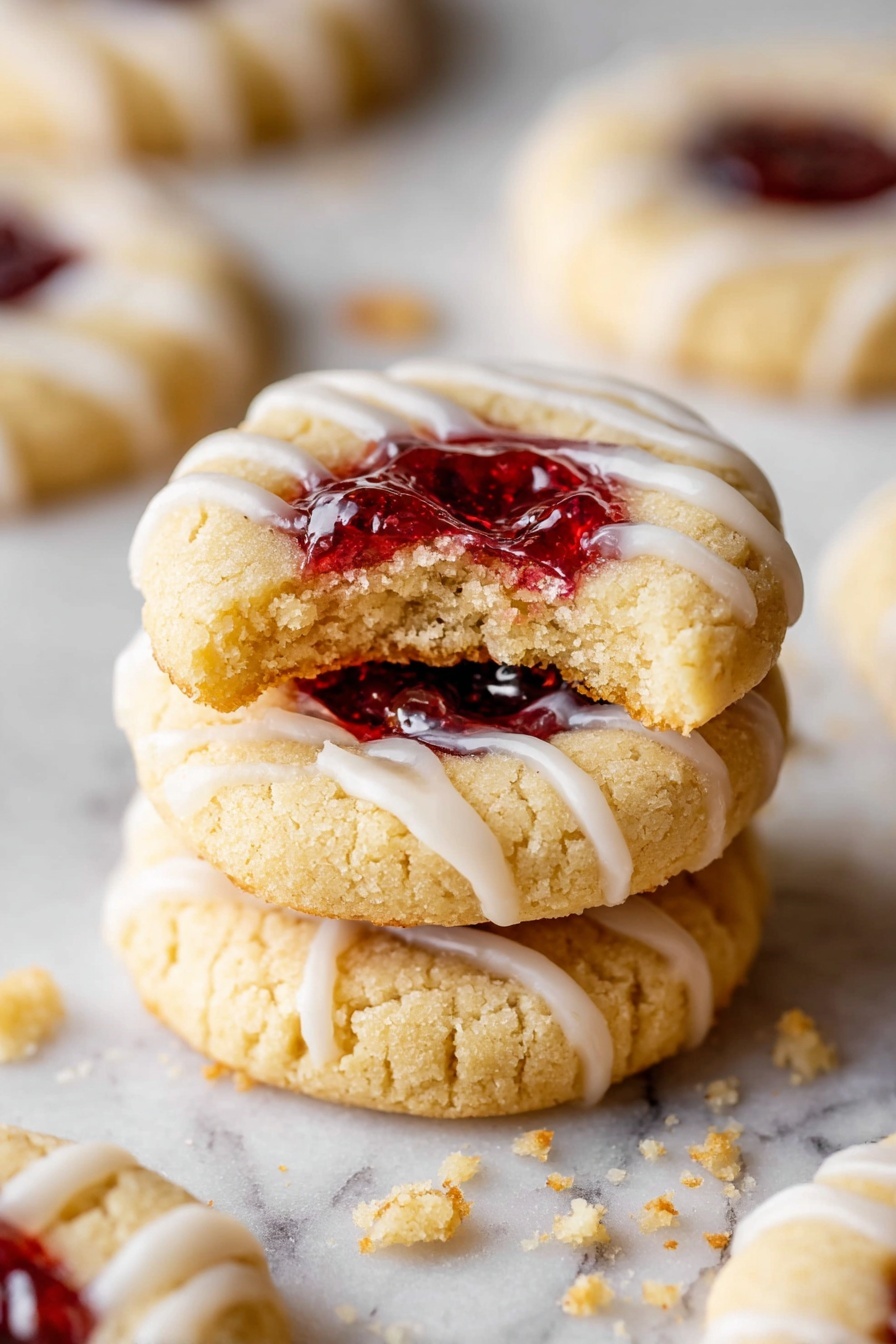 raspberry almond thumbprint cookies - Serving Suggestion