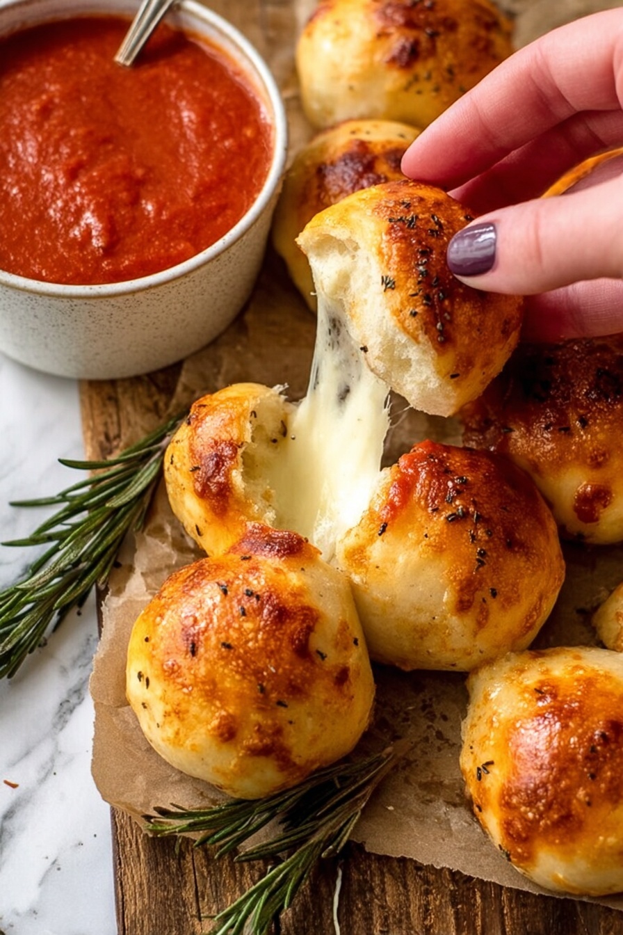 Cheesy Garlic Bread - Serving Suggestion