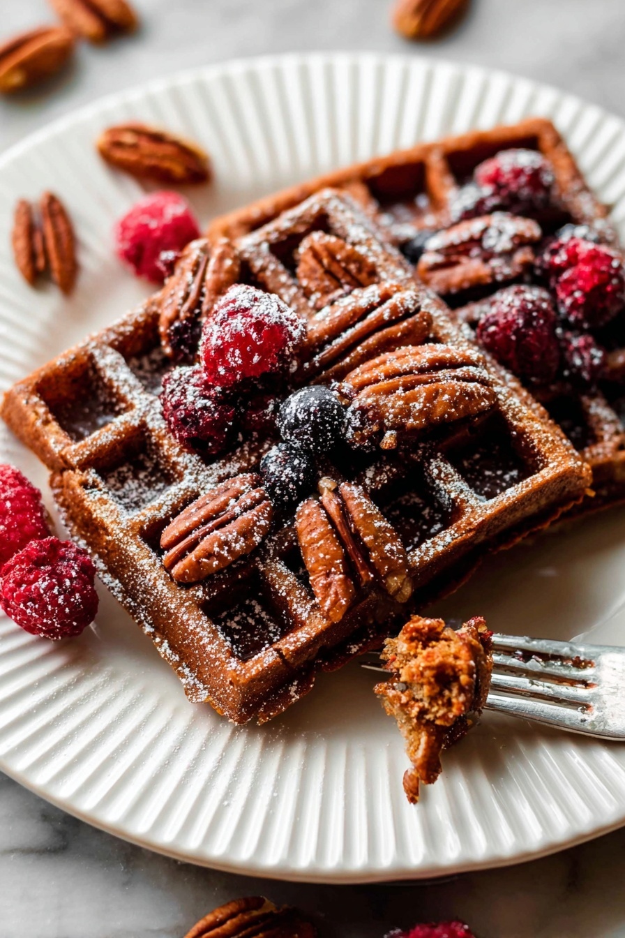 gingerbread waffles - Serving Suggestion