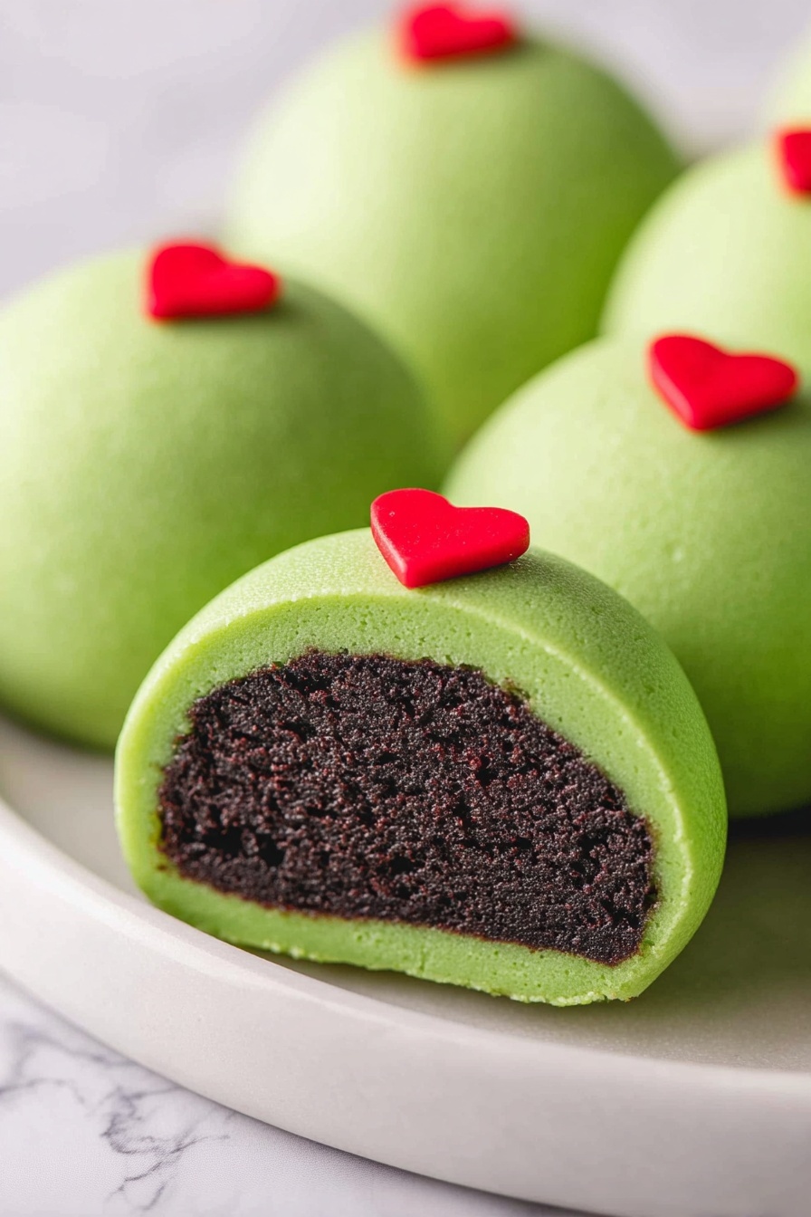 Green Oreo Truffles - Serving Suggestion