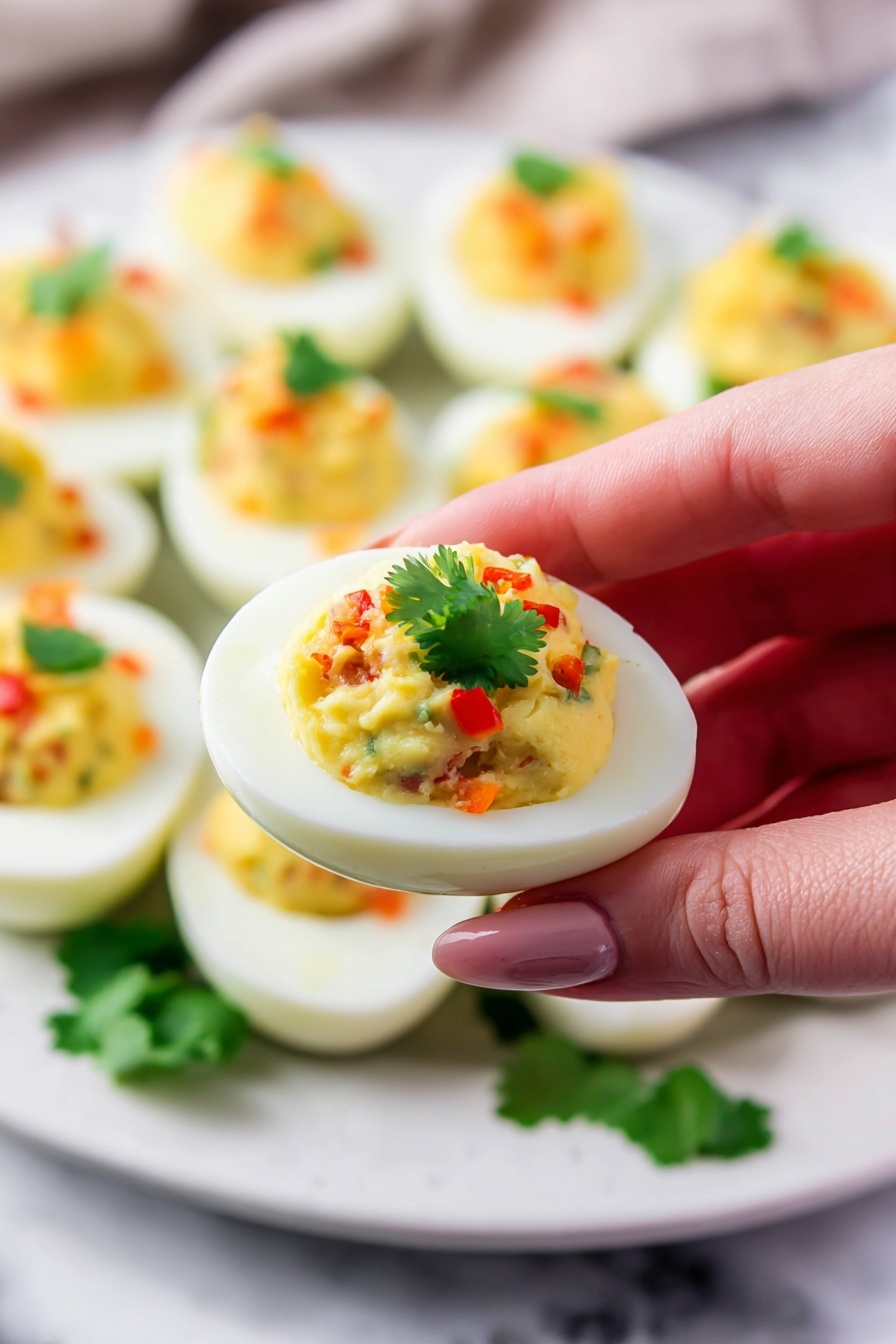 The image shows two beige bowls placed on a white marbled surface. The larger bowl on the left contains several white, smooth egg white halves arranged loosely together, showing a slight shine and a hollow center. The smaller bowl on the right holds many yellow, crumbly egg yolk pieces, broken into uneven chunks and piled closely. Both bowls have a simple round shape with speckled texture on their outer edges. Photo taken with an iphone --ar 2:3 --v 7